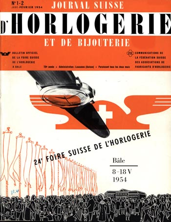 Journal Suisse d’Horlogerie 1954 Titelblatt