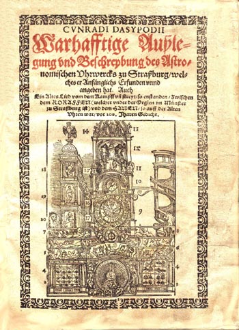 Das Astronomische Uhrwerk zu Strassburg